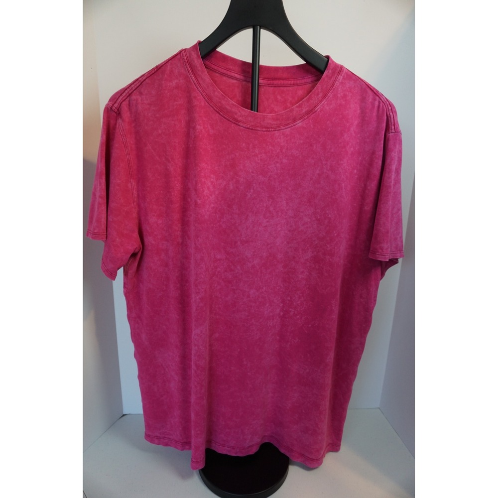 Lululemon All Yours Tee Pink Acid Wash Vitasea Short Sleeve T-Shirt Relaxed Fit